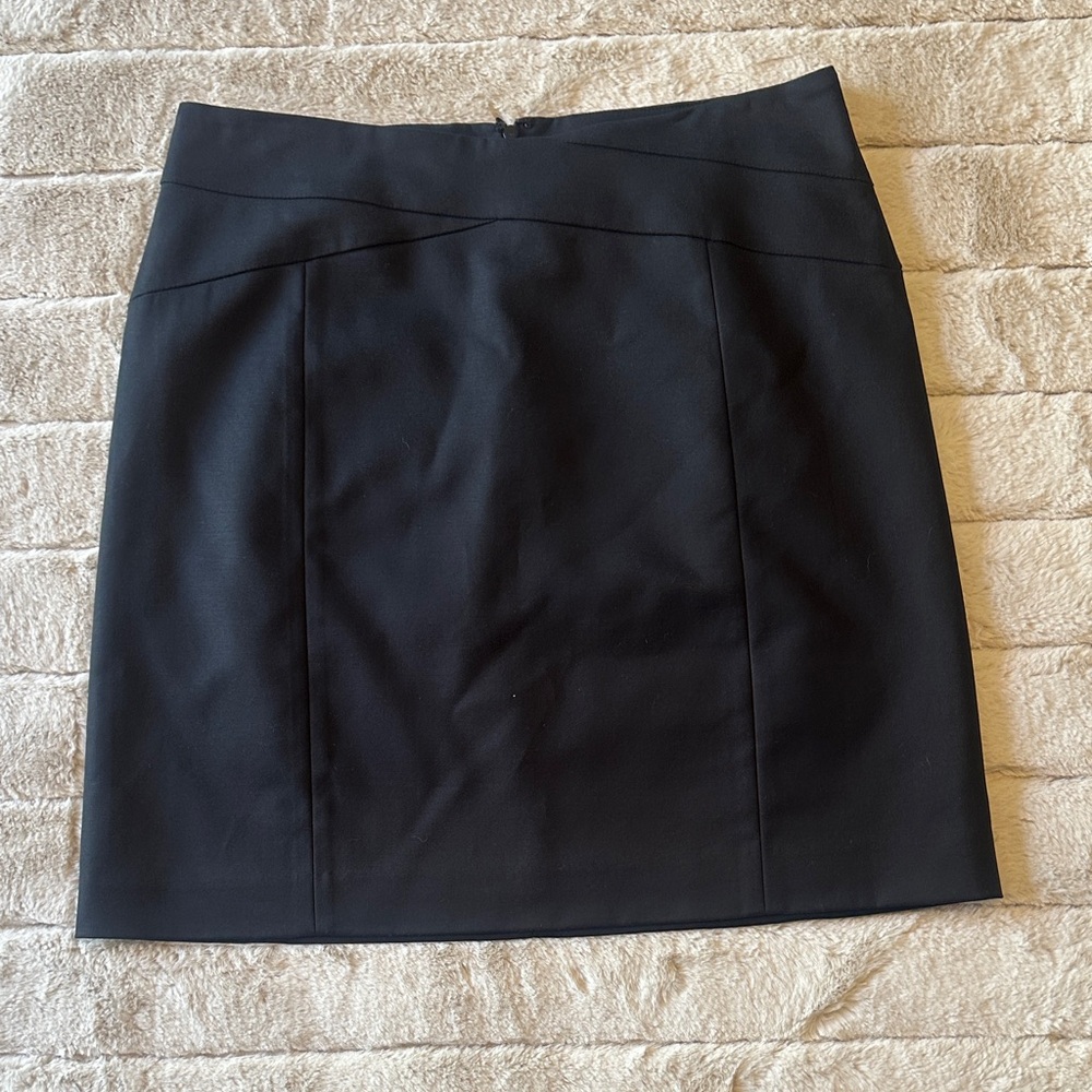 Banana Republic Black Tailored Pencil Skirt, 8